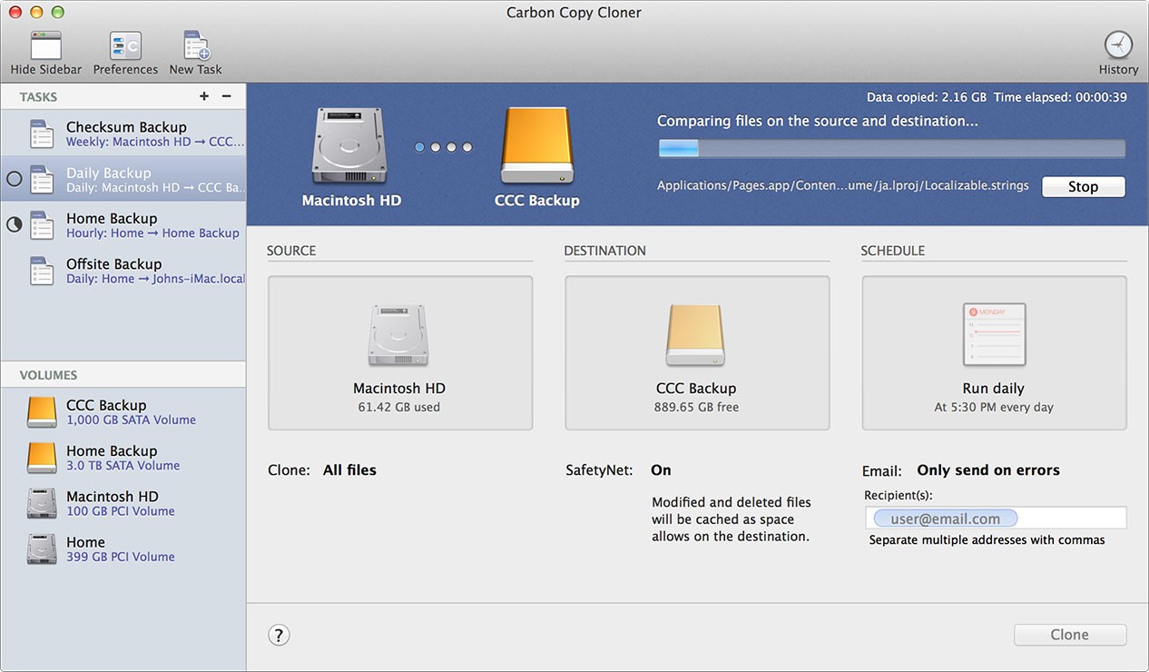 carbon copy cloner mac